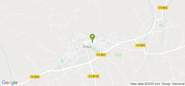 mapa de oficina de correos onil