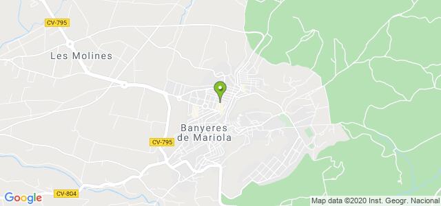 mapa de oficina de correos banyeres de mariola