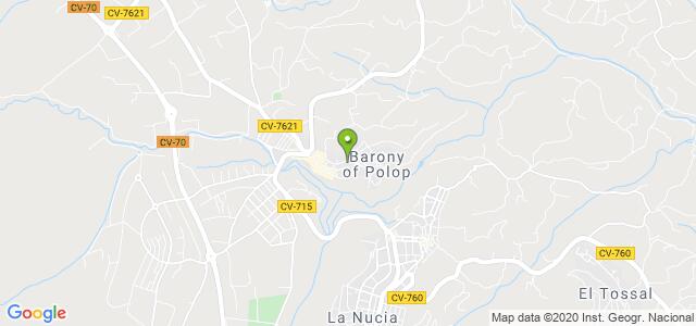 mapa de oficina de correos polop