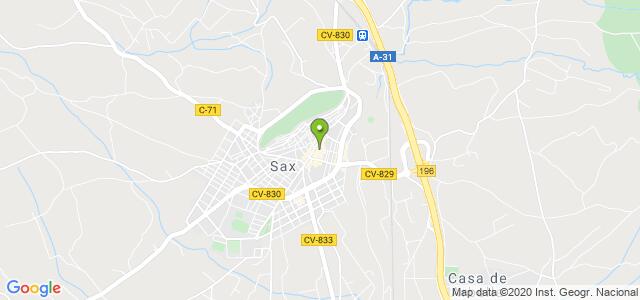 mapa de oficina de correos sax