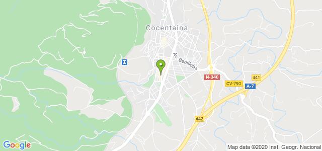 mapa de oficina de correos cocentaina