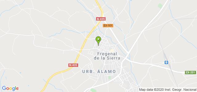 mapa de oficina de correos fregenal de la sierra