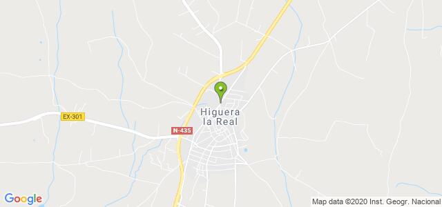 mapa de oficina de correos higuera la real