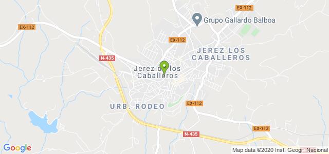 mapa de oficina de correos jerez de los caballeros