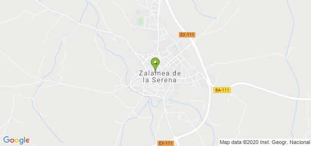 mapa de oficina de correos zalamea de la serena