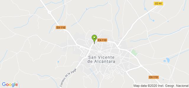 mapa de oficina de correos san vicente de alcantara