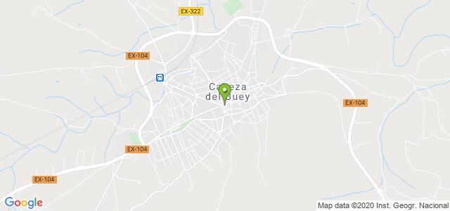 mapa de oficina de correos cabeza del buey