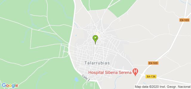 mapa de oficina de correos talarrubias