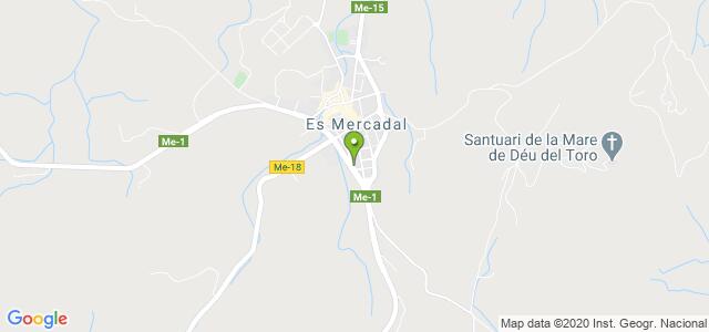 mapa de oficina de correos es mercadal