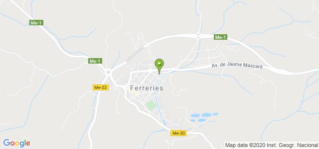 mapa de oficina de correos ferreries