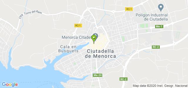 mapa de oficina de correos ciutadella de menorca