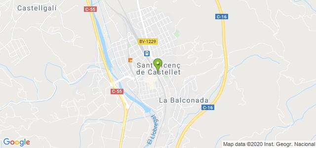 mapa de oficina de correos sant vicenc de castellet
