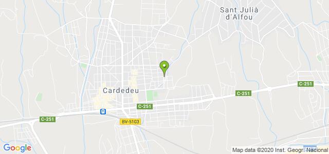 mapa de oficina de correos cardedeu