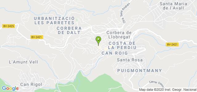 mapa de oficina de correos corbera de llobregat