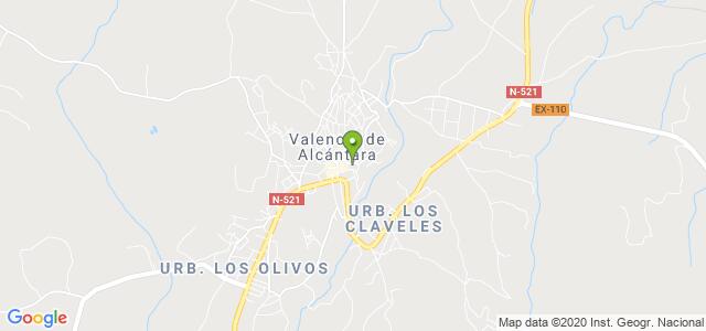 mapa de oficina de correos valencia de alcantara