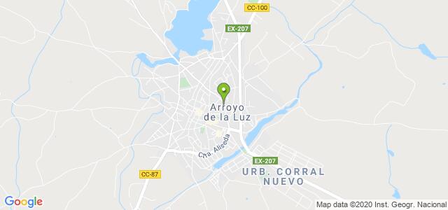 mapa de oficina de correos arroyo de la luz