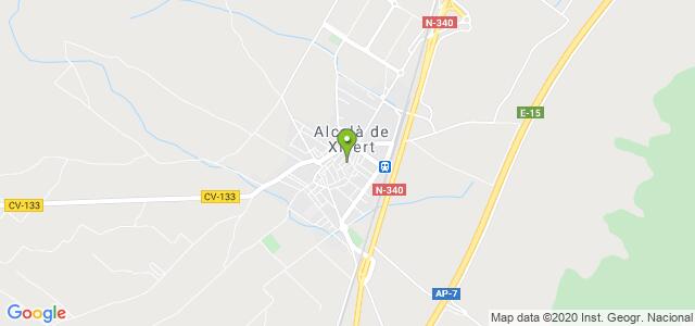 mapa de oficina de correos alcala de xivert