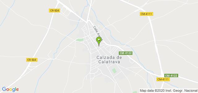 mapa de oficina de correos calzada de calatrava