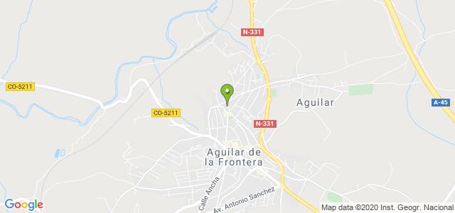 mapa de oficina de correos aguilar de la frontera