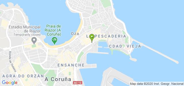 mapa de oficina de correos a coruna 1