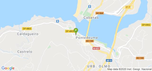 mapa de oficina de correos pontedeume