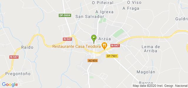 mapa de oficina de correos arzua