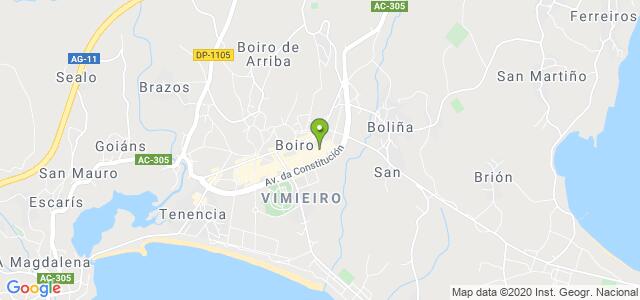 mapa de oficina de correos boiro