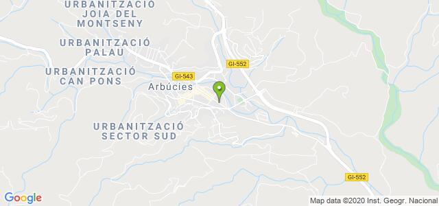 mapa de oficina de correos arbucies