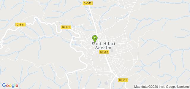 mapa de oficina de correos sant hilari sacalm