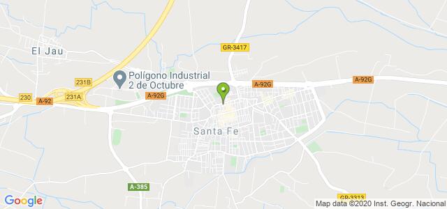 mapa de oficina de correos santa fe