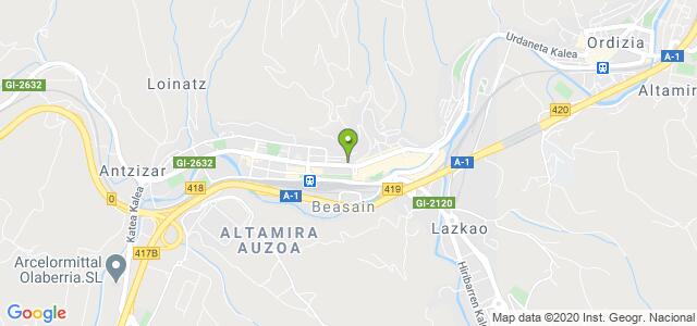 mapa de oficina de correos beasain