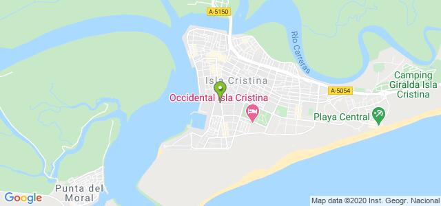 mapa de oficina de correos isla cristina