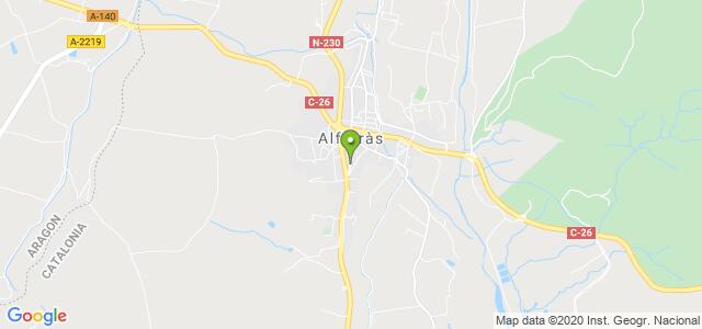 mapa de oficina de correos alfarras