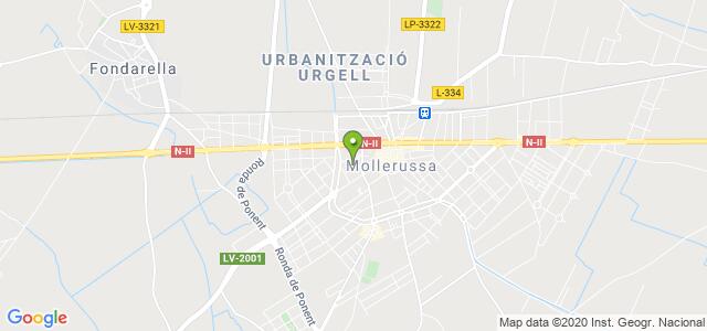 mapa de oficina de correos mollerussa