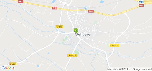 mapa de oficina de correos bellpuig