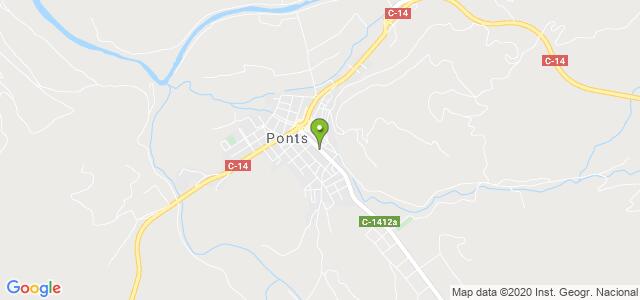 mapa de oficina de correos ponts