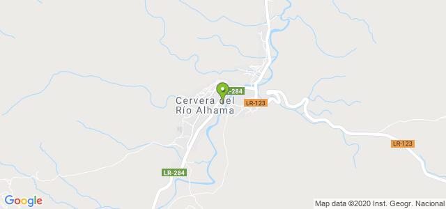 mapa de oficina de correos cervera del rio alhama