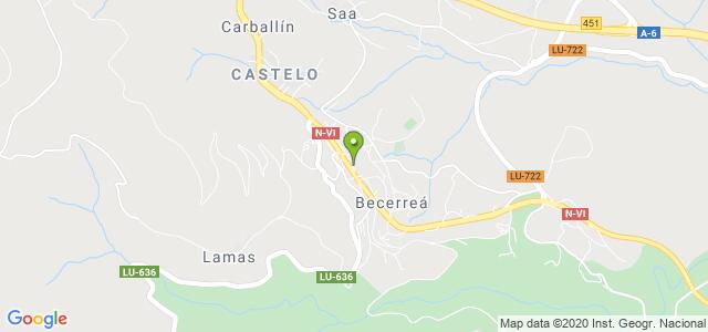 mapa de oficina de correos becerrea