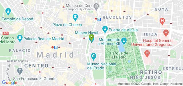 mapa de oficina de correos madrid 1