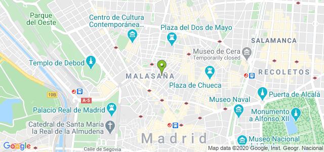 mapa de oficina de correos madrid 44