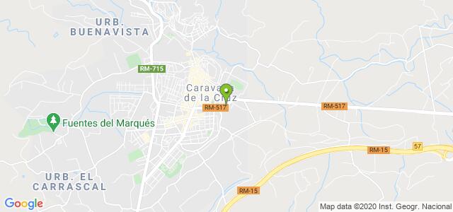 mapa de oficina de correos caravaca de la cruz