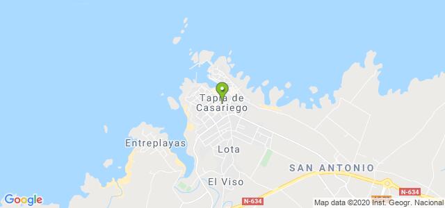 mapa de oficina de correos tapia de casariego