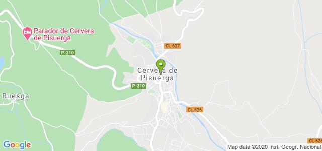 mapa de oficina de correos cervera de pisuerga