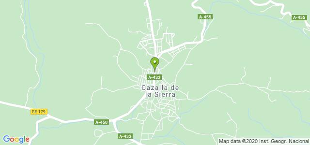 mapa de oficina de correos cazalla de la sierra