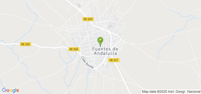 mapa de oficina de correos fuentes de andalucia