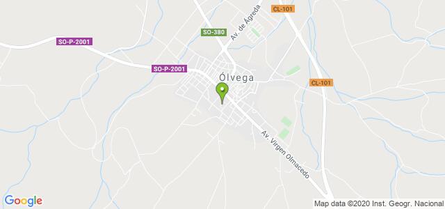 mapa de oficina de correos olvega