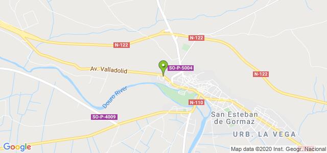 mapa de oficina de correos san esteban de gormaz