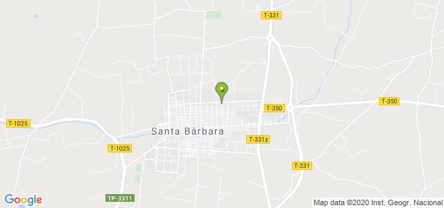 mapa de oficina de correos santa barbara