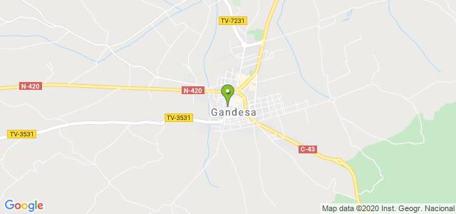 mapa de oficina de correos gandesa