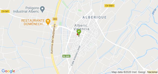 mapa de oficina de correos alberic